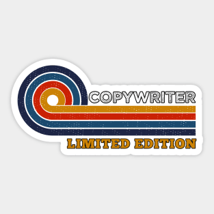 Funny Retro Vintage Sunset Copywriter Design  Gift Ideas Humor Sticker